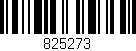 Código de barras (EAN, GTIN, SKU, ISBN): '825273'