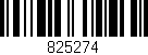 Código de barras (EAN, GTIN, SKU, ISBN): '825274'