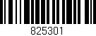 Código de barras (EAN, GTIN, SKU, ISBN): '825301'