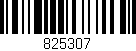Código de barras (EAN, GTIN, SKU, ISBN): '825307'