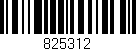 Código de barras (EAN, GTIN, SKU, ISBN): '825312'