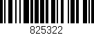 Código de barras (EAN, GTIN, SKU, ISBN): '825322'