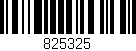 Código de barras (EAN, GTIN, SKU, ISBN): '825325'
