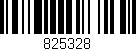 Código de barras (EAN, GTIN, SKU, ISBN): '825328'