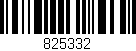 Código de barras (EAN, GTIN, SKU, ISBN): '825332'