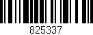 Código de barras (EAN, GTIN, SKU, ISBN): '825337'
