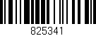 Código de barras (EAN, GTIN, SKU, ISBN): '825341'