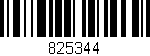 Código de barras (EAN, GTIN, SKU, ISBN): '825344'