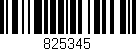 Código de barras (EAN, GTIN, SKU, ISBN): '825345'