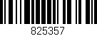 Código de barras (EAN, GTIN, SKU, ISBN): '825357'
