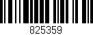 Código de barras (EAN, GTIN, SKU, ISBN): '825359'