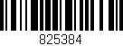 Código de barras (EAN, GTIN, SKU, ISBN): '825384'