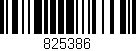 Código de barras (EAN, GTIN, SKU, ISBN): '825386'