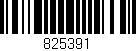 Código de barras (EAN, GTIN, SKU, ISBN): '825391'