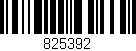 Código de barras (EAN, GTIN, SKU, ISBN): '825392'