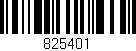 Código de barras (EAN, GTIN, SKU, ISBN): '825401'