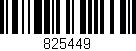 Código de barras (EAN, GTIN, SKU, ISBN): '825449'