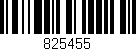 Código de barras (EAN, GTIN, SKU, ISBN): '825455'