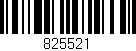 Código de barras (EAN, GTIN, SKU, ISBN): '825521'