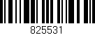 Código de barras (EAN, GTIN, SKU, ISBN): '825531'