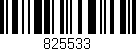 Código de barras (EAN, GTIN, SKU, ISBN): '825533'