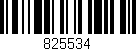 Código de barras (EAN, GTIN, SKU, ISBN): '825534'