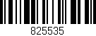Código de barras (EAN, GTIN, SKU, ISBN): '825535'