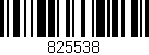 Código de barras (EAN, GTIN, SKU, ISBN): '825538'