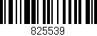 Código de barras (EAN, GTIN, SKU, ISBN): '825539'
