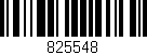 Código de barras (EAN, GTIN, SKU, ISBN): '825548'