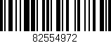 Código de barras (EAN, GTIN, SKU, ISBN): '82554972'
