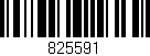 Código de barras (EAN, GTIN, SKU, ISBN): '825591'