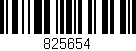 Código de barras (EAN, GTIN, SKU, ISBN): '825654'