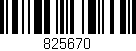 Código de barras (EAN, GTIN, SKU, ISBN): '825670'