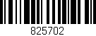 Código de barras (EAN, GTIN, SKU, ISBN): '825702'