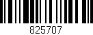 Código de barras (EAN, GTIN, SKU, ISBN): '825707'