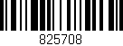 Código de barras (EAN, GTIN, SKU, ISBN): '825708'