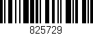 Código de barras (EAN, GTIN, SKU, ISBN): '825729'