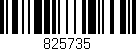 Código de barras (EAN, GTIN, SKU, ISBN): '825735'