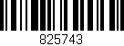 Código de barras (EAN, GTIN, SKU, ISBN): '825743'