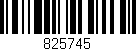 Código de barras (EAN, GTIN, SKU, ISBN): '825745'