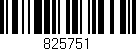 Código de barras (EAN, GTIN, SKU, ISBN): '825751'