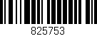 Código de barras (EAN, GTIN, SKU, ISBN): '825753'