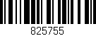 Código de barras (EAN, GTIN, SKU, ISBN): '825755'
