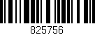 Código de barras (EAN, GTIN, SKU, ISBN): '825756'