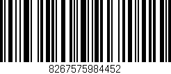 Código de barras (EAN, GTIN, SKU, ISBN): '8267575984452'