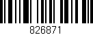 Código de barras (EAN, GTIN, SKU, ISBN): '826871'