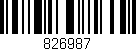 Código de barras (EAN, GTIN, SKU, ISBN): '826987'