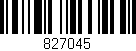 Código de barras (EAN, GTIN, SKU, ISBN): '827045'