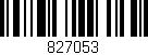 Código de barras (EAN, GTIN, SKU, ISBN): '827053'